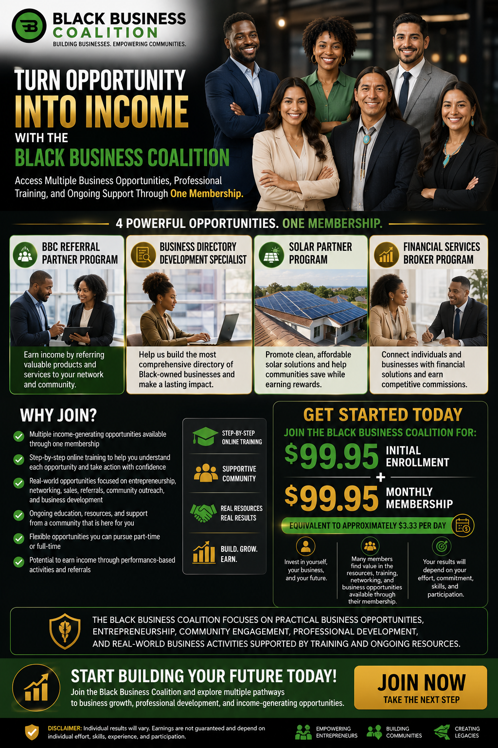Black Business Coalition Enrollment Flyer - Click to Join Now
